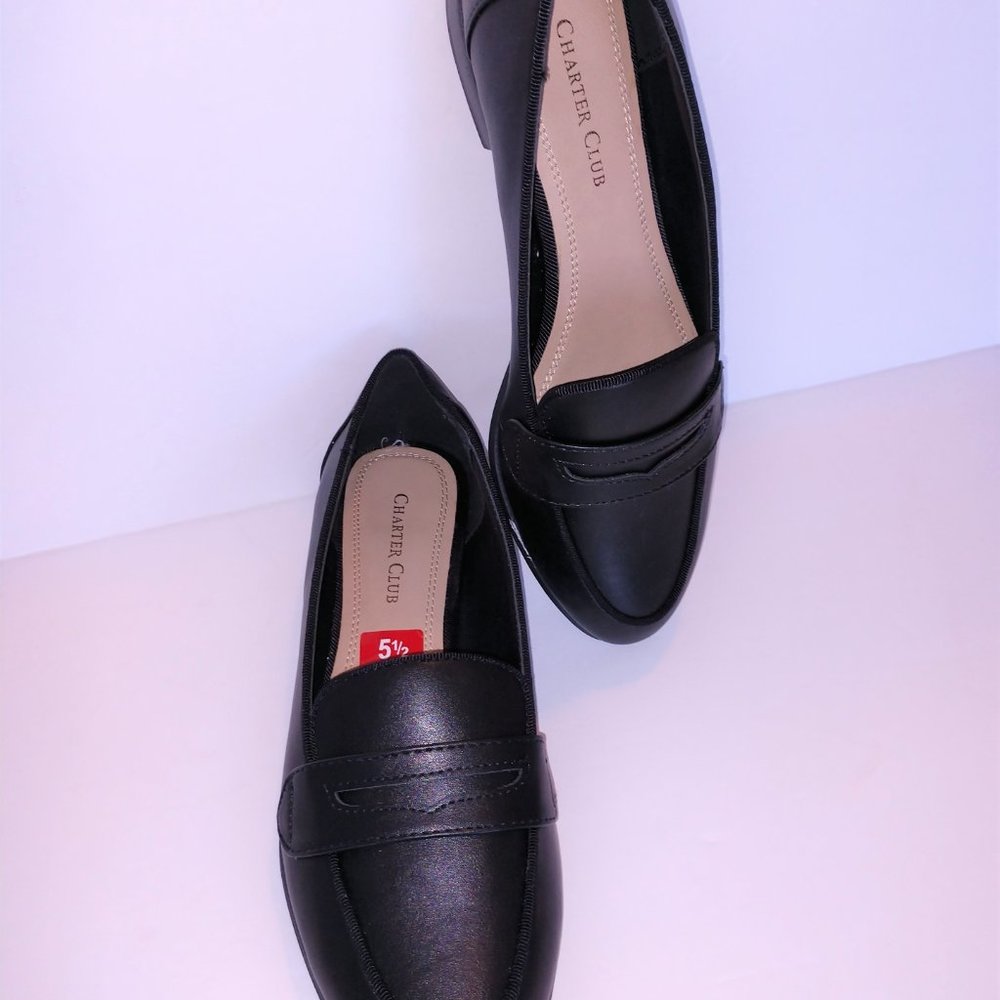 Charter Club Black Loafers Women's Size 5.5 M New In Box - Picture 11 of 16